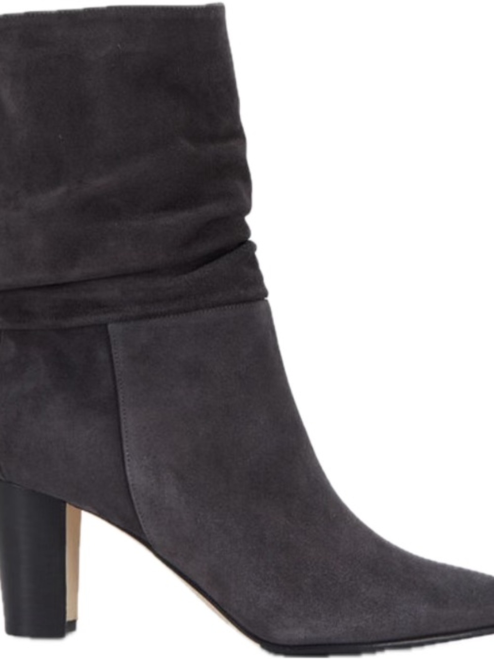 Manolo Blahnik Black Suede Slouchy Ankle Boots